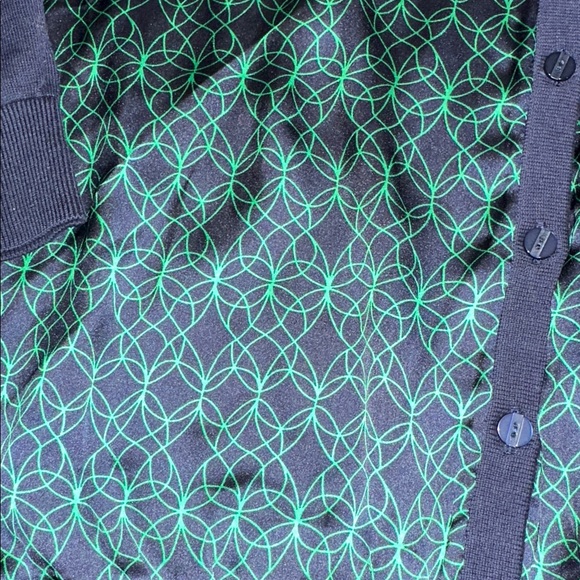 Women’s The Limited Sweater Navy & Green with Tank size M NWT $90 - Picture 2 of 7